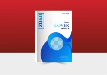 collection of modern book cover layout template graphic elements and space for photo background.
