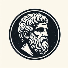 logo of ancient greek philosopher