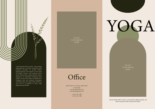 Yoga Center Trifold Brochure