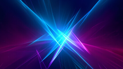 Abstract background with neon light