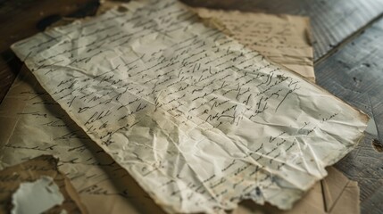 A handwritten letter from a loved one, with faded ink and the familiar scent of old paper. 