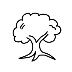 Vector trees,Scribbles of different trees.