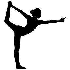 Yoga Silhouette Illustration