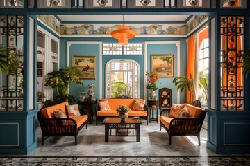 Colorful Cultural Showcase: Peranakan Home Fuses Malay and Chinese Architecture, Vibrant Patterns Galore