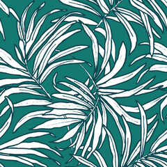 seamless background with leaves