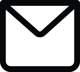 icon on black mail icon , message icon 