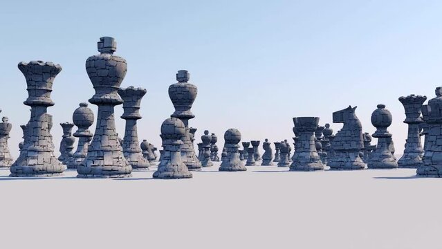 chess pieces animation