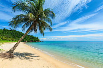 photo beautiful tropical beach and sea