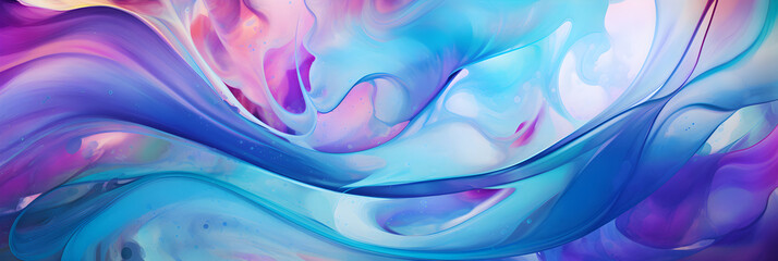 Vibrant Cosmic Event - Mesmerizing Abstract HD Background of Swirling Hues of Blue & Purple