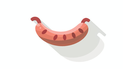 Flat modern design with shadow Icon sausage flat vector