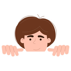 Peeping People Illustration