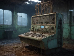 Fotobehang old abandoned factory © Sean