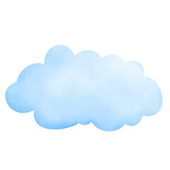 Watercolor Cloud illustration, Hand drawing