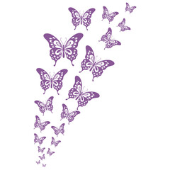 Flying Butterflies Illustration
