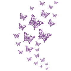 Flying Butterflies Illustration