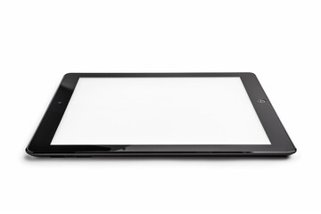 Obraz na płótnie Canvas Tablet blank screen on white background.