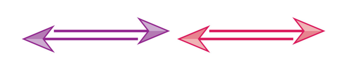 Print Arrow icon set. Collection of high-quality outline menu pictograms in modern flat style. Black information symbol for web design and mobile app on white background. Arrow line logo.