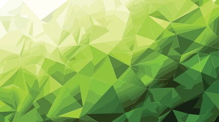 Green polygonal illustration which consist  - obrazy, fototapety, plakaty