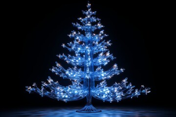 christmas tree with lights