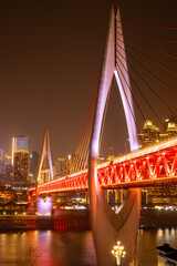 Fototapeta na wymiar Night view of Chongqing cityscape.