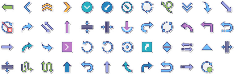 Set of Arrows icons