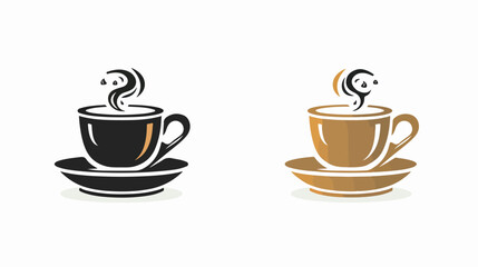 Coffee cup Logo Template vector icon design flat vector