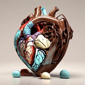 heart-shaped box with beads