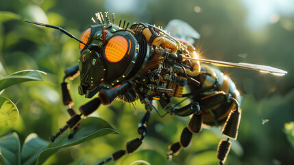 Robotic bee pollinators, solving the bee decline, agriculture supported