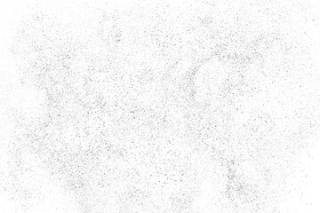 Black texture on white. Worn effect backdrop. Old paper overlay. Grunge background. Abstract pattern. Vector illustration, eps 10	