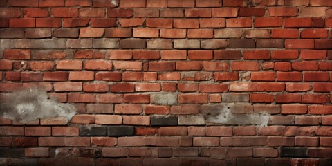Seamless red brick wall texture. Brick wall wallpaper. Texture pattern for continuous replicate 