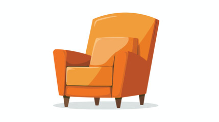 design vector armchair flat vector isolated on white background