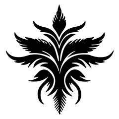 wings tattoo vector silhouette