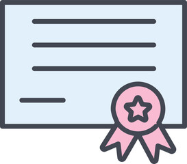 Diploma Vector Icon
