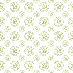 Gluten free grain icon isolated seamless pattern on white background