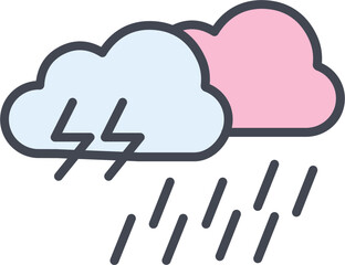 Rain Vector Icon