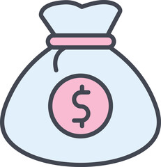 Money Bag Vector Icon