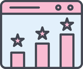 Website Ranking Vector Icon