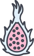Dragon Fruit Vector Icon