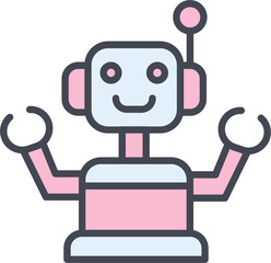 Industrial Robot III Vector Icon