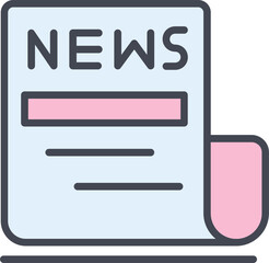 Newspaper Vector Icon