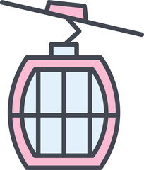 Cable Car Vector Icon