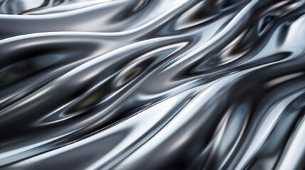 Sleek silver gradient, shining and smooth, a futuristic canvas for innovative product launches