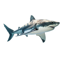 Fototapeta premium shark on transparent background