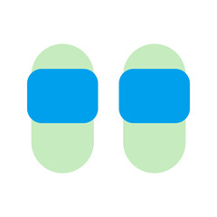 slippers duo tone icon