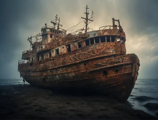 Rolgordijnen old wreck © Kelly
