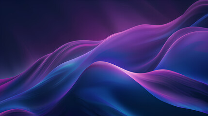 A purple and blue background with a wave pattern