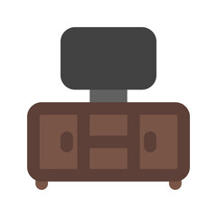 tv table flat icon