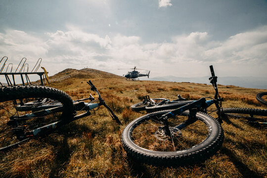 Thrilling Helicopter Rides and E-Bike Escapades on the Mountain