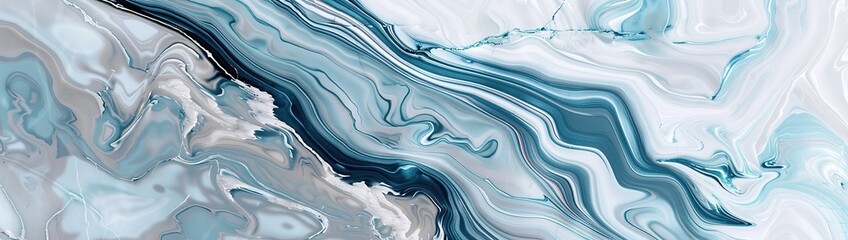 A vibrant texture of swirling marble in shades of blue and white, displaying elegant veining and unique patterns