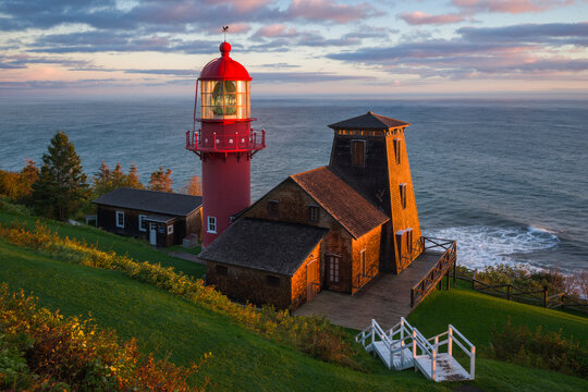 Sunrise at Pointe a la Renommee Lighthouse